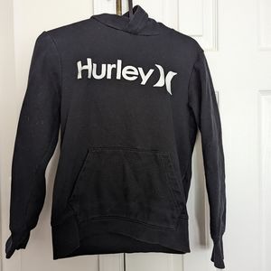 Solid Black Hurley Hooded Sweatshirt